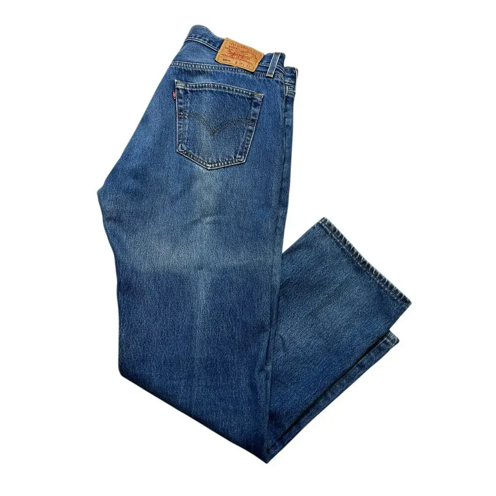 Vintage 90s Levi's 501xx Made in USA 38x33 Actual 36x32 Wash‎ Faded Distress